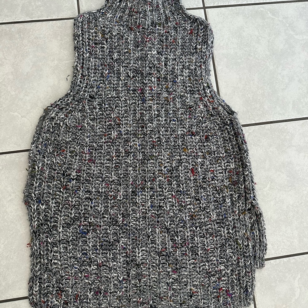 Moth Gray Cowl Neck Sweater